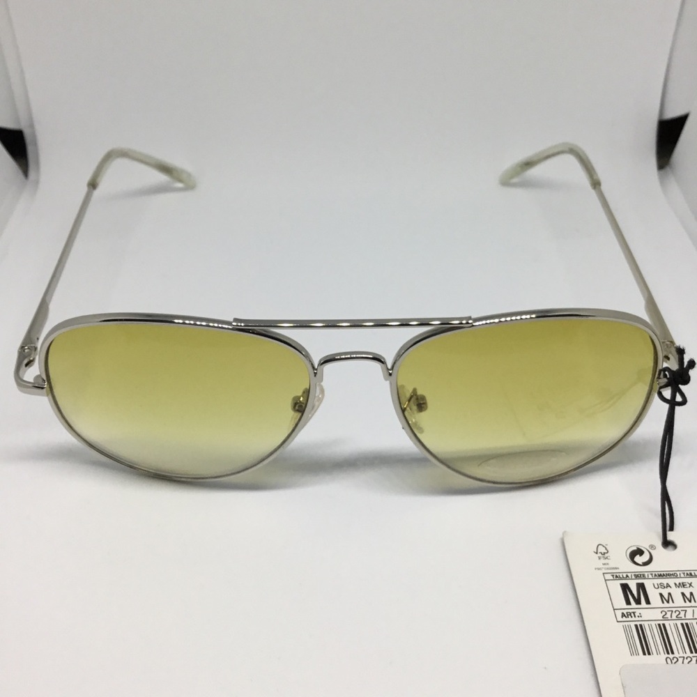 ZARA Unisex Yellow Lense Sunglasses - Picture 2 of 7
